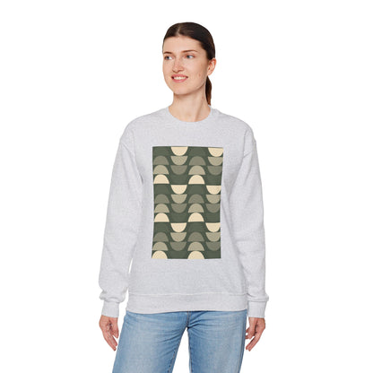 Stylish Geometric Crewneck Sweatshirt for Relaxed Vibes, Cozy Layer, Unisex Fashion Piece, Perfect Gift for Art Lovers, Casual Wear