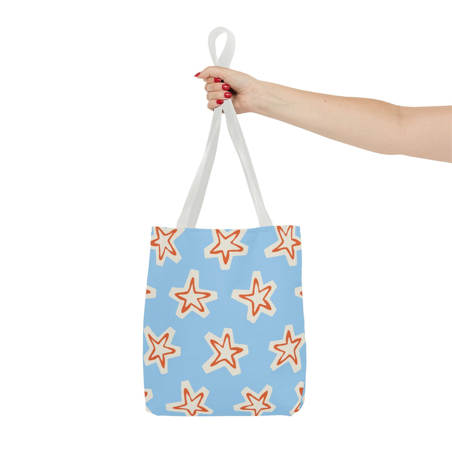 Starry Blue Tote Bag | Stylish Grocery Tote, Eco-Friendly Bag, Beach Bag, Weekend Getaway, Custom Design
