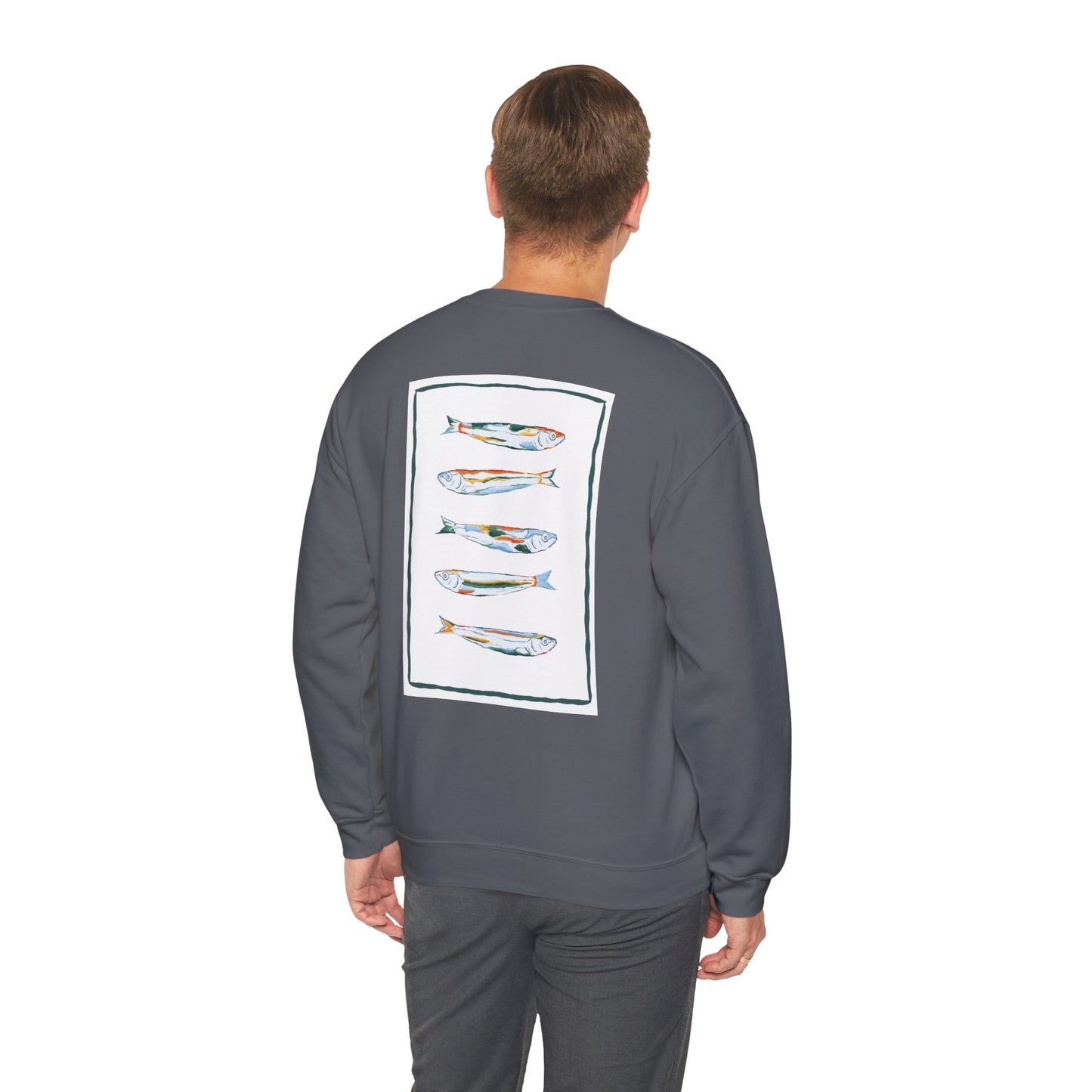 Funky Fish Crewneck Sweatshirt - Zen Frog Cozy & Calm Vibes for All, Perfect Gift for Nature Lovers, Relaxation, and Casual Wear