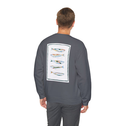 Funky Fish Crewneck Sweatshirt - Zen Frog Cozy & Calm Vibes for All, Perfect Gift for Nature Lovers, Relaxation, and Casual Wear