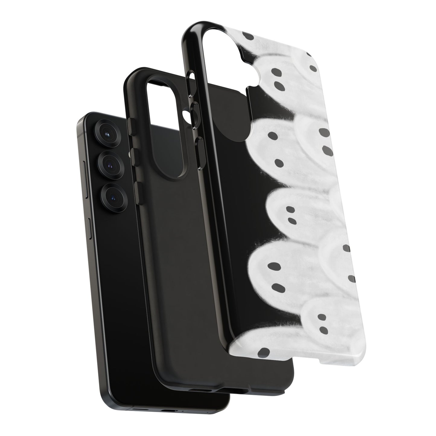 Painted Ghosts Phone Case | Ghostly Tough Phone Case for Spooky Style, Halloween Gift, Phone Cover, Ghost Theme, Unique Accessory, Spooky Season, Viral Painted Ghosts Inspired Design