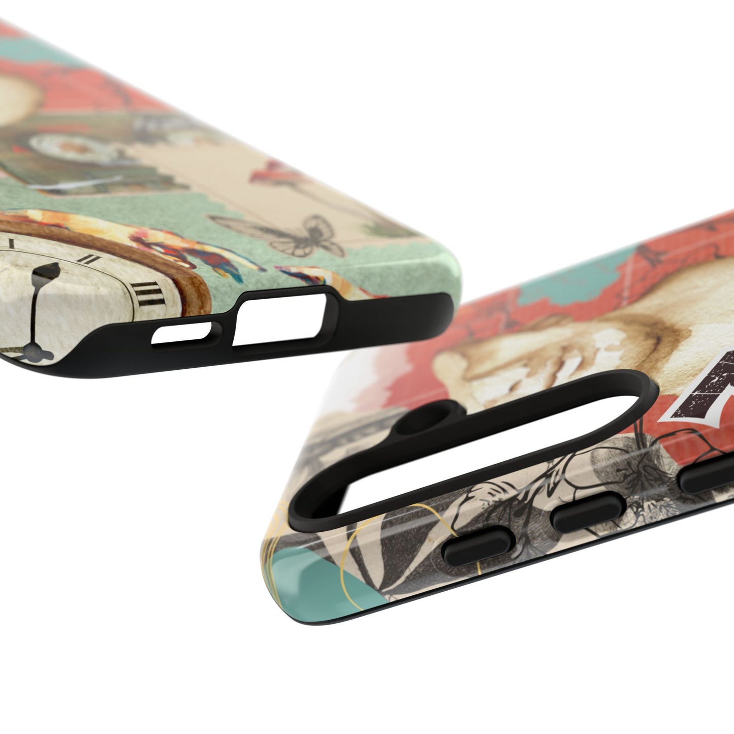 Artistic iPhone Case, Tough Cases with Vintage Design, Unique Phone Cover, Gift for Art Lovers, Protective Case for All Occasions, Vintage Collage Art