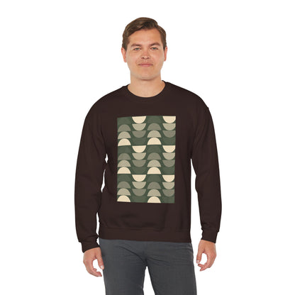 Stylish Geometric Crewneck Sweatshirt for Relaxed Vibes, Cozy Layer, Unisex Fashion Piece, Perfect Gift for Art Lovers, Casual Wear