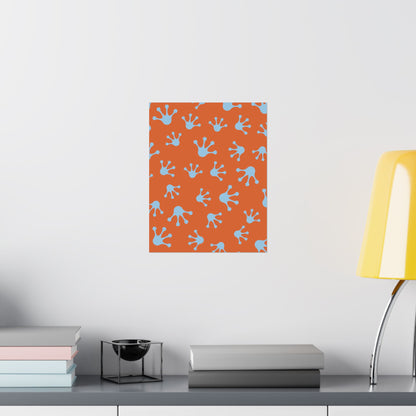 Funky Frog Splash Art Print, Kids Room Decor, Whimsical Wall Art, Nature Inspired Decor, Playful Home Touches