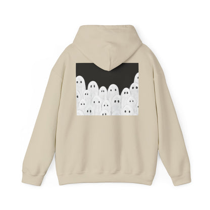 Painted Ghosts Pullover | Halloween Ghost Hoodie, Unisex Boo Sweatshirt, Spooky Gift for Fall, Cozy Halloween Apparel, Ghost Lover Hoodie, Perfect for Spooky Season