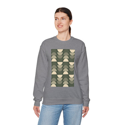 Stylish Geometric Crewneck Sweatshirt for Relaxed Vibes, Cozy Layer, Unisex Fashion Piece, Perfect Gift for Art Lovers, Casual Wear