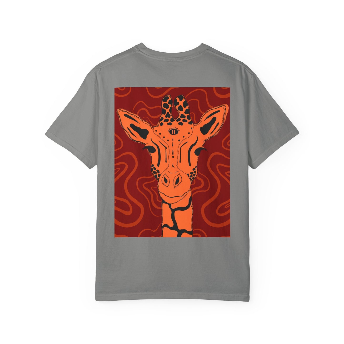 Vibrant Giraffe Graphic Tee, Unisex T-shirt, Gift for Animal Lovers, Casual Wear, Nature-Themed Apparel, Unique Graphic Shirt