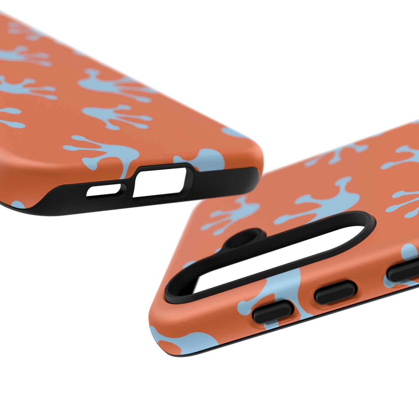 Frog Print Phone Case - Tough Cases, Orange Frog Design, Unique Gift, Fun Accessories, Vibrant Phone Cases, Cool Cases