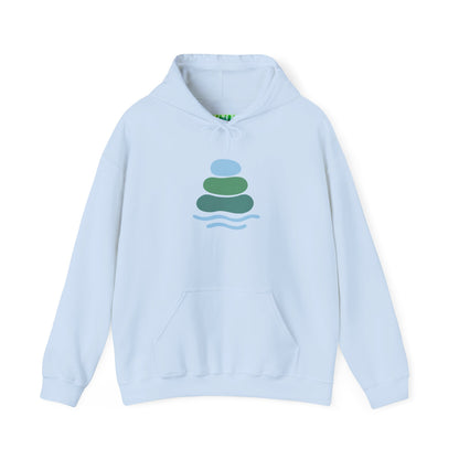 Zen-Inspired Unisex Hooded Sweatshirt, Relaxing Sweatshirt, Comfortable Hoodie, Gift for Meditation Lovers, Cozy Outerwear for All Occasions