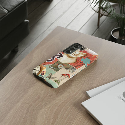Artistic iPhone Case, Tough Cases with Vintage Design, Unique Phone Cover, Gift for Art Lovers, Protective Case for All Occasions, Vintage Collage Art