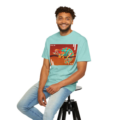 Vibrant Chameleon T-Shirt | Eco-friendly Fashion Tee, Unisex Graphic Tee, Animal Lover Shirt, Gift for Nature Enthusiasts