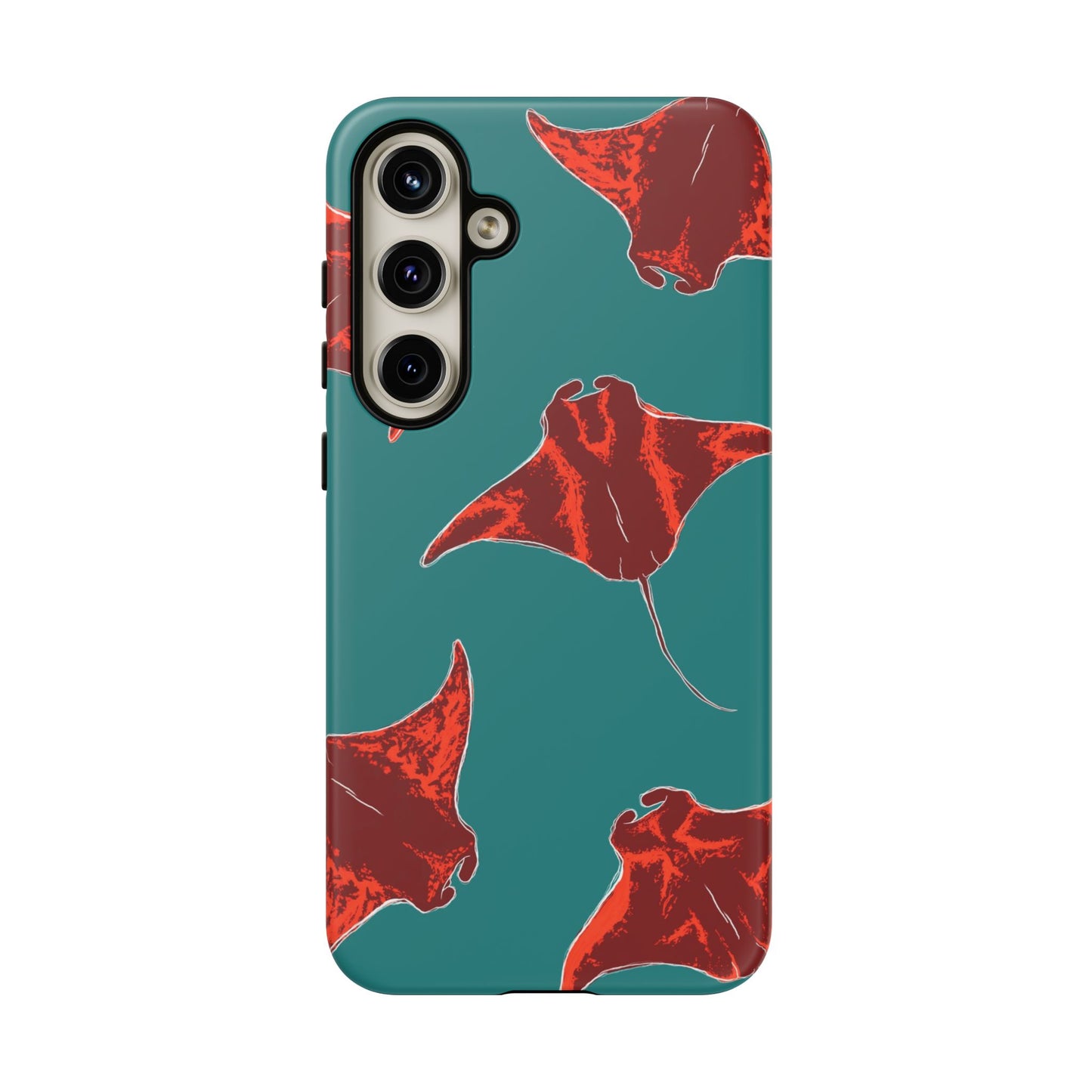 Manta Ray Phone Case, Tropical Phone Cover, Ocean Vibe Accessories, Summer Gift Idea, Marine Animal Merchandise