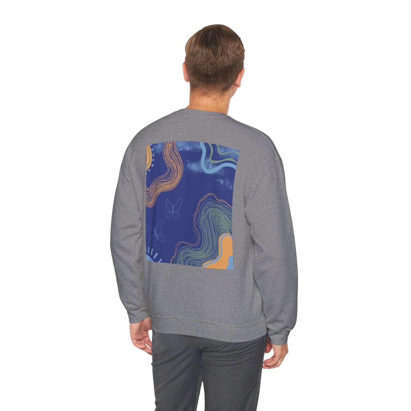 Vibrant Unisex Crewneck Sweatshirt, Cozy Sweatshirt for All Seasons, Casual Wear, Art-Inspired Gift, Spring Fashion, Unisex Apparel