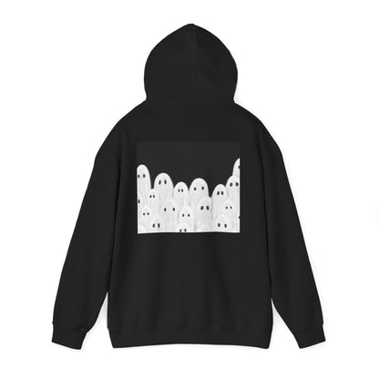 Painted Ghosts Pullover | Halloween Ghost Hoodie, Unisex Boo Sweatshirt, Spooky Gift for Fall, Cozy Halloween Apparel, Ghost Lover Hoodie, Perfect for Spooky Season