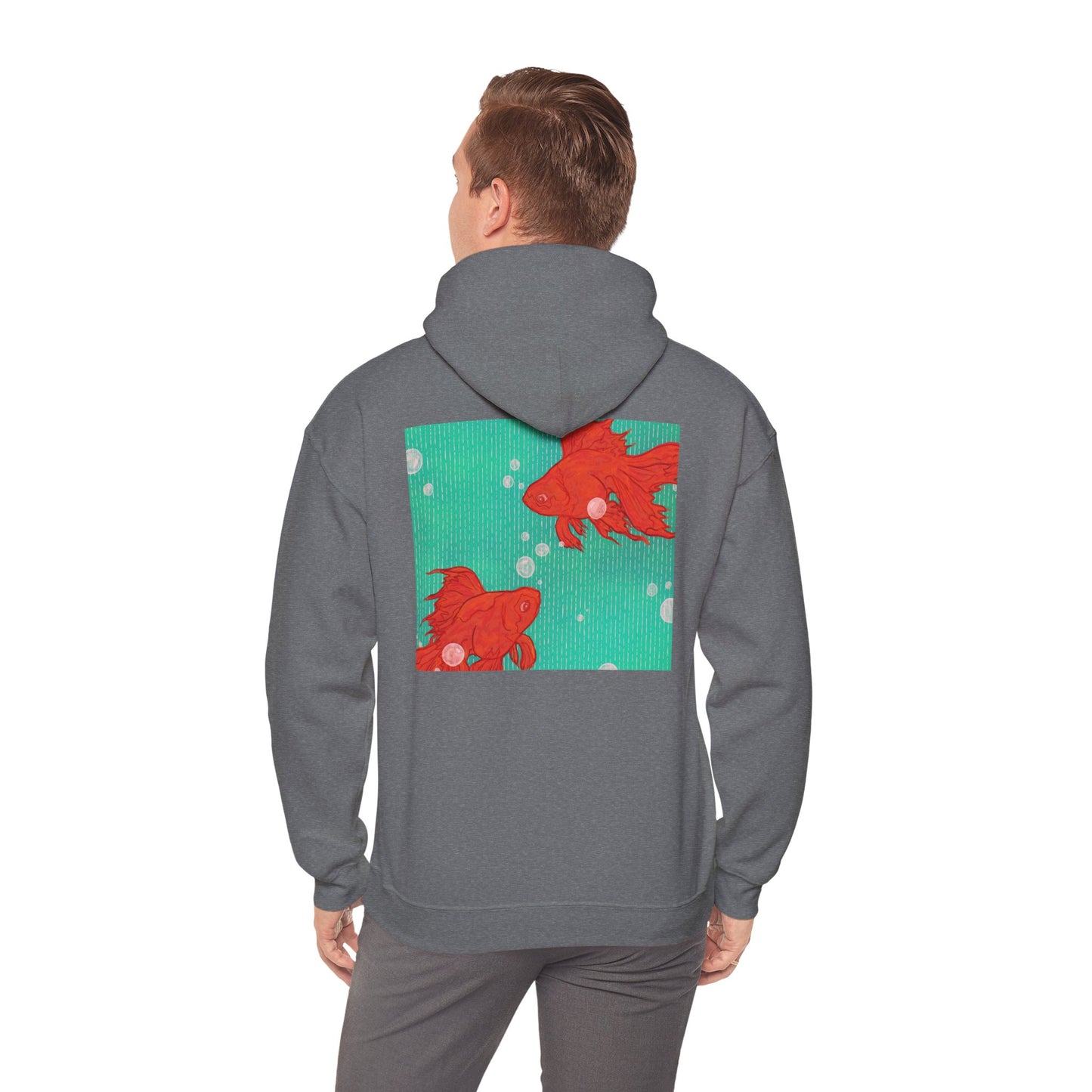 Colorful Goldfish Hoodie, Unisex Sweatshirt, Cozy Everyday Wear, Perfect for Gifts, Fun Fashion for Animal Lovers, Vibrant Pullover