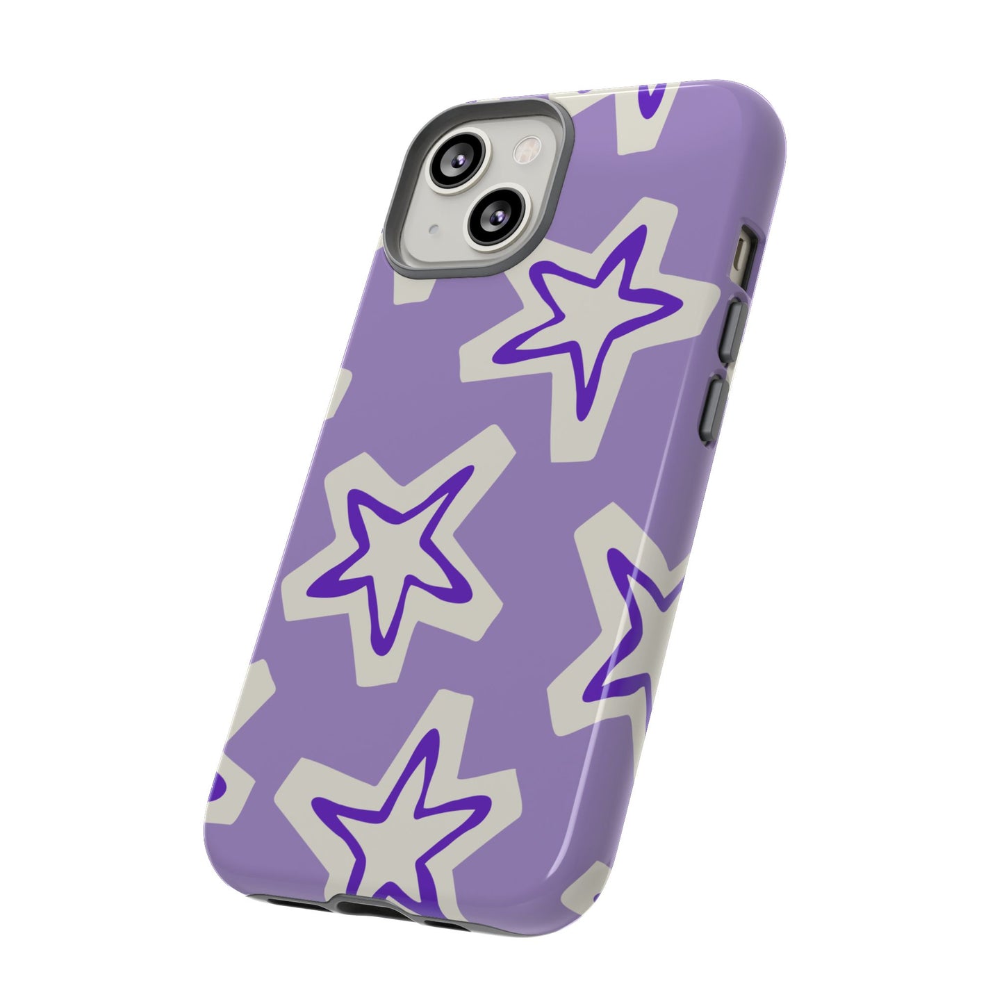 Starry Pattern Phone Case, Cute Star Design, Tough Phone Cover, Gifts for Her, Stylish Phone Accessory