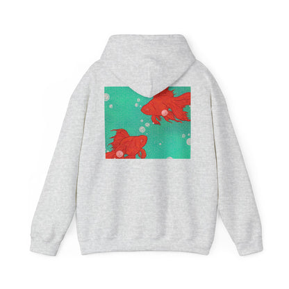 Colorful Goldfish Hoodie, Unisex Sweatshirt, Cozy Everyday Wear, Perfect for Gifts, Fun Fashion for Animal Lovers, Vibrant Pullover