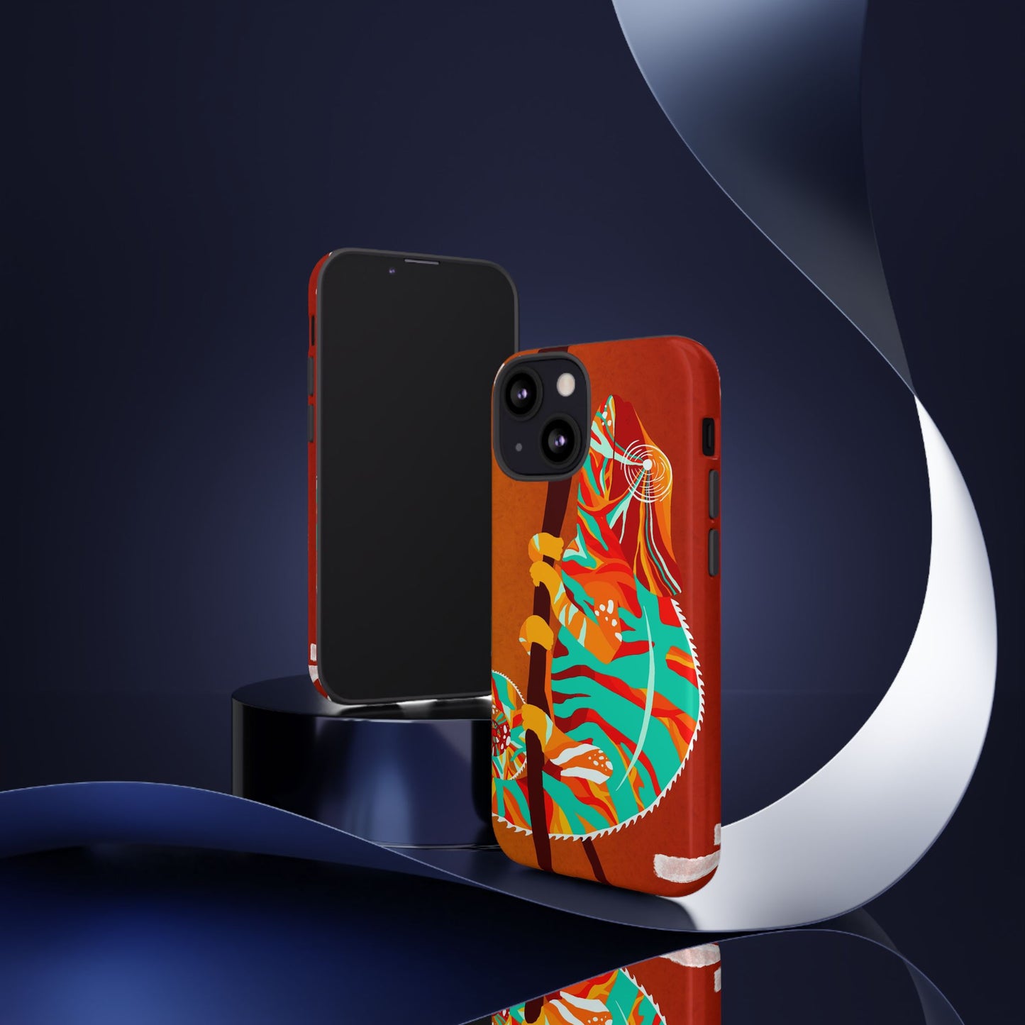 Chameleon Phone Case - Vibrant Artistic Design, Tough Cases for Animal Lovers, Unique Gift, Eco-Friendly Protection