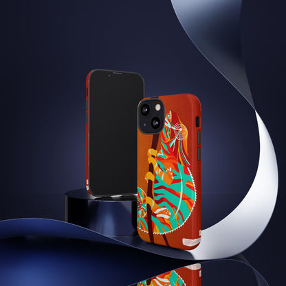 Chameleon Phone Case - Vibrant Artistic Design, Tough Cases for Animal Lovers, Unique Gift, Eco-Friendly Protection
