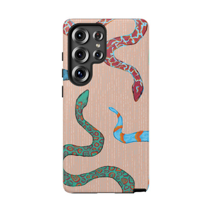 Colorful Snake Phone Case, Tough Phone Case, Unique Phone Cover, Animal Print Case, Gifts for Her, Trendy Accessories