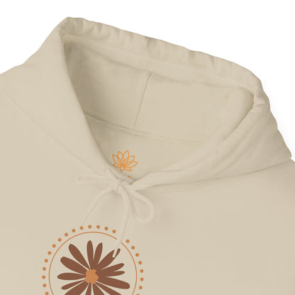 Chic Flower Design Unisex Hoodie, Cozy Sweatshirt, Trendy Gift for Her, Fall Fashion, Casual Comfort Wear