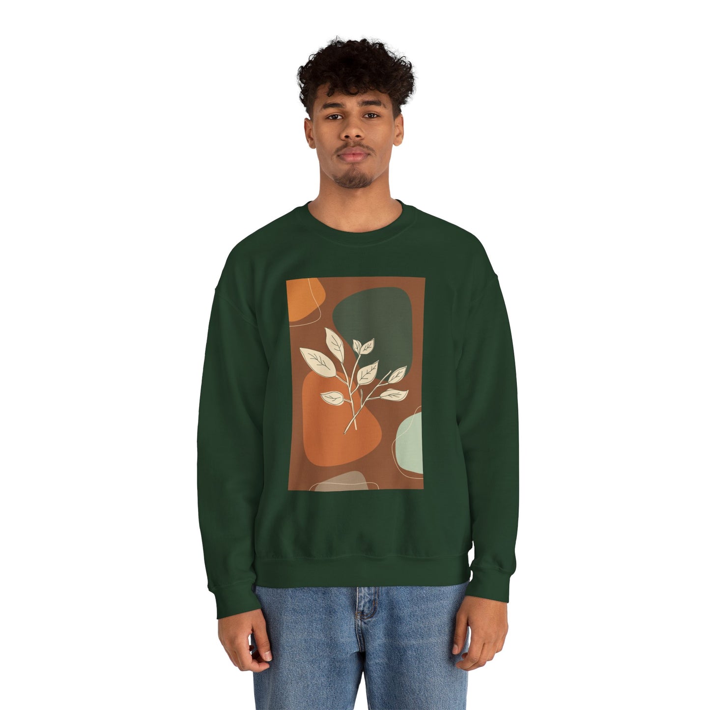 Botanical Print Crewneck Sweatshirt | Cozy Unisex Sweatshirt, Fall Fashion, Casual Wear, Gift for Her, Botanical Art
