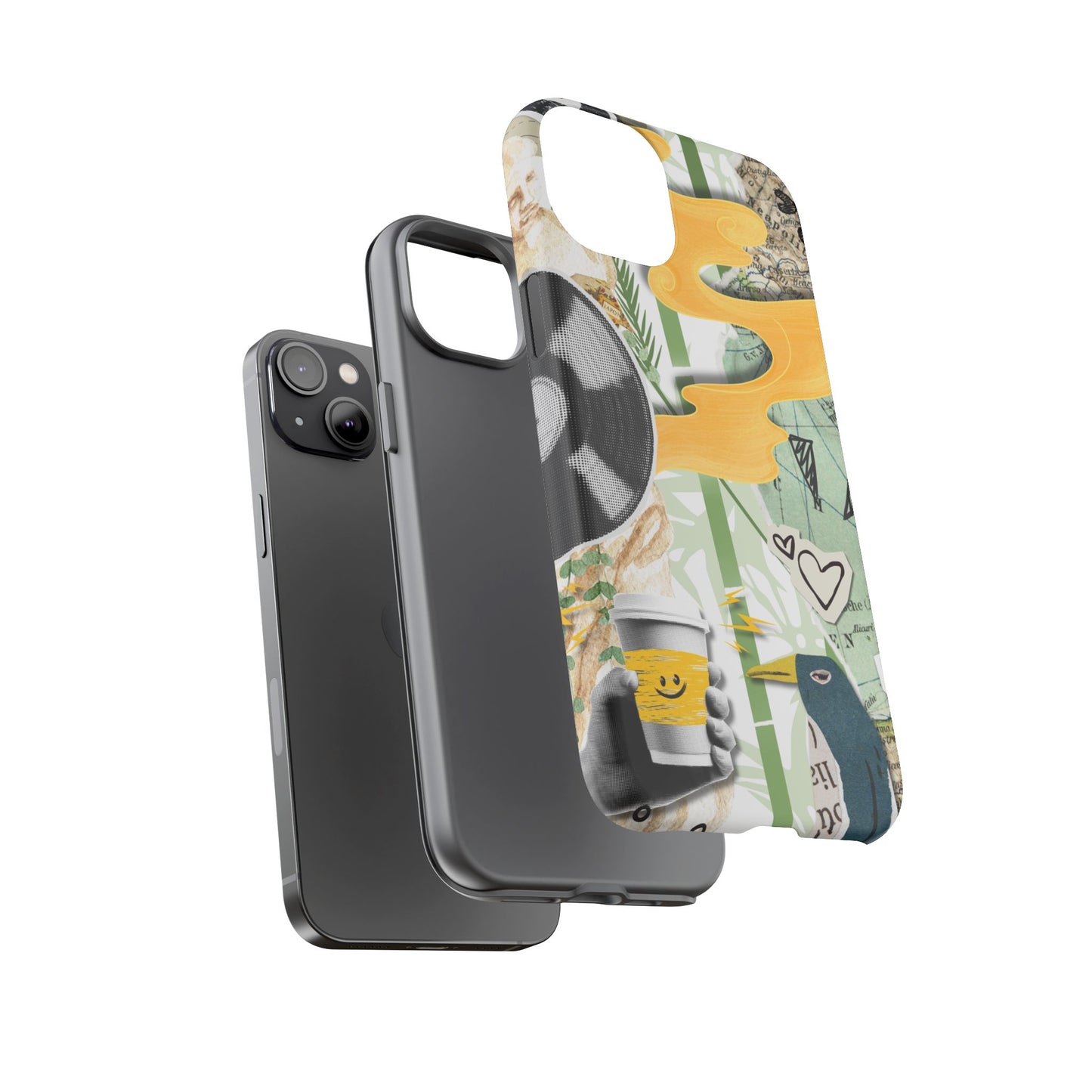 Artistic Phone Case, Unique Cell Phone Cover, Trendy Gifts for Music Lovers, Eco-Friendly Phone Accessory, Stylish Tech Gifts, Cool Cases, Unique Phone Cases