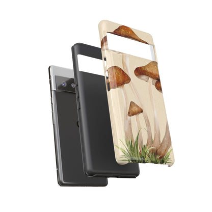 Mushroom Phone Case - Nature Lover, Eco-Friendly Gift, Cute Cell Phone Cover, Aesthetic Tech Accessory, Unique Fall Decor, Artsy Phone Cases, Cute, Gift for Her, Nature-inspired Designs, Durable Cases