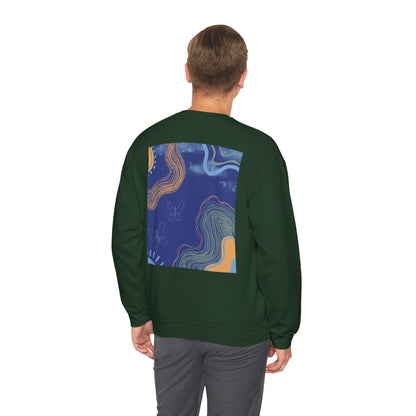Vibrant Unisex Crewneck Sweatshirt, Cozy Sweatshirt for All Seasons, Casual Wear, Art-Inspired Gift, Spring Fashion, Unisex Apparel