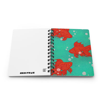 Goldfish Bubbles Spiral Notebook