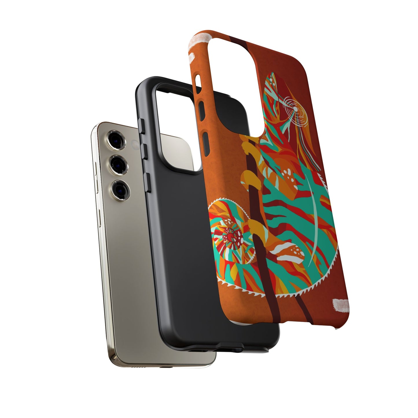 Chameleon Phone Case - Vibrant Artistic Design, Tough Cases for Animal Lovers, Unique Gift, Eco-Friendly Protection
