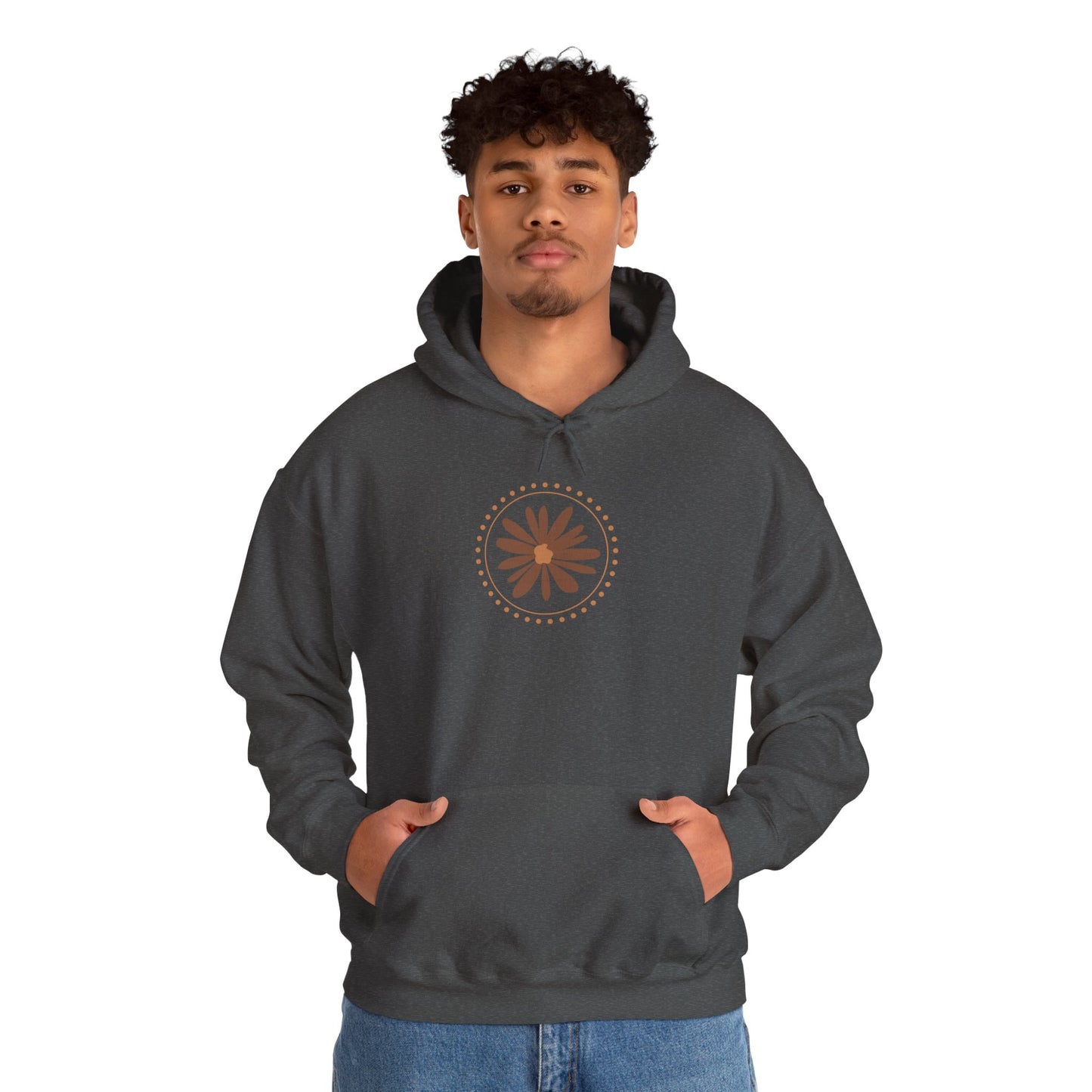 Chic Flower Design Unisex Hoodie, Cozy Sweatshirt, Trendy Gift for Her, Fall Fashion, Casual Comfort Wear