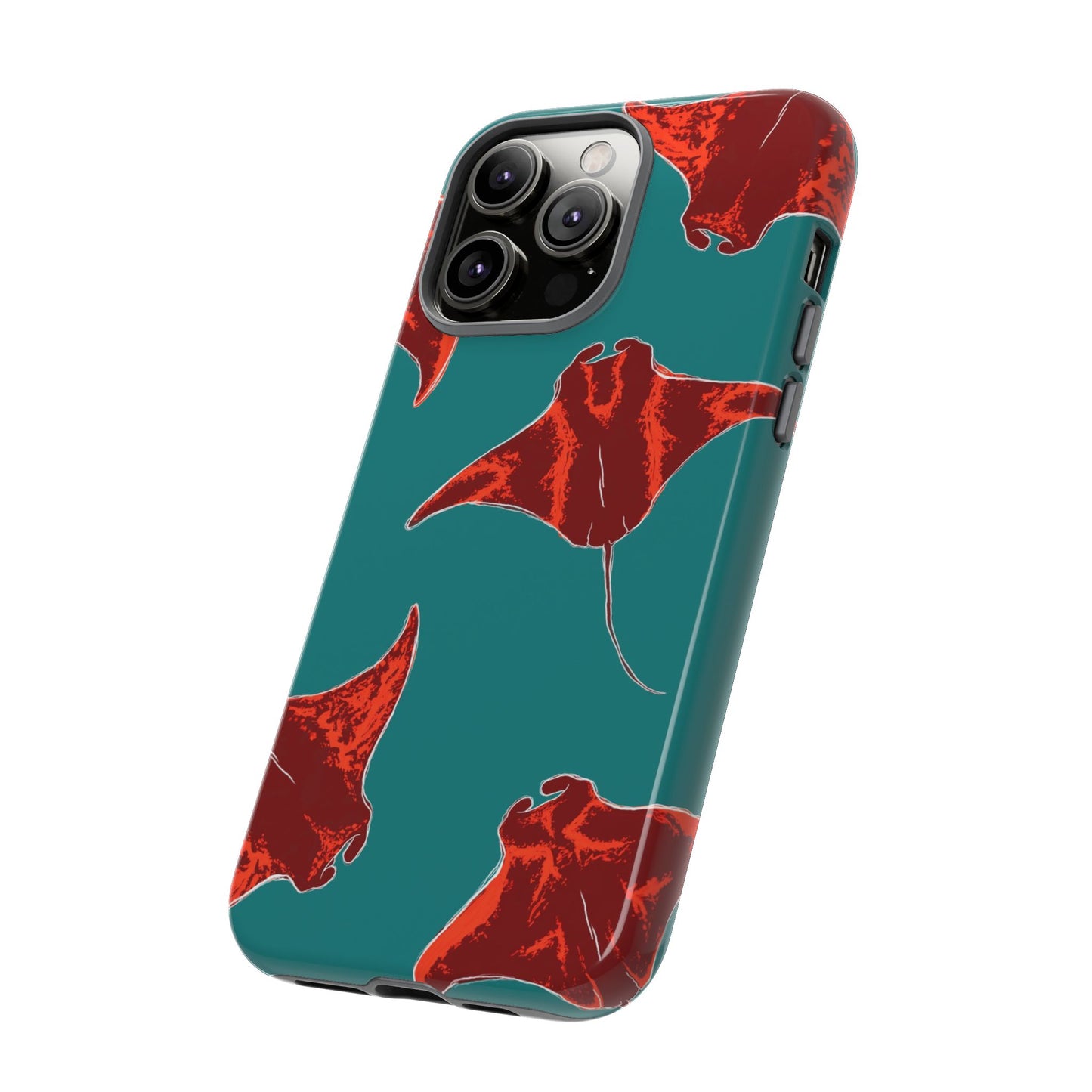 Manta Ray Phone Case, Tropical Phone Cover, Ocean Vibe Accessories, Summer Gift Idea, Marine Animal Merchandise