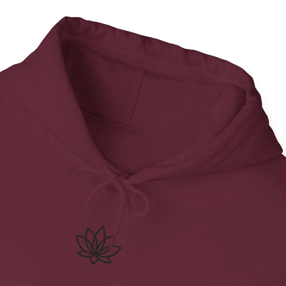 Lotus & Sun Graphic Hoodie - Cozy Unisex Sweatshirt, Trendy Casual Wear, Yoga Gift, Inspirational Apparel, Relaxed Style