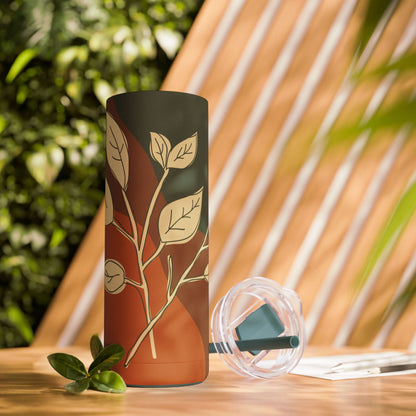 Autumn Leaves Tumbler, Fall Travel Mug, Eco-Friendly Drinkware, Perfect for Gifts, Seasonal Decor, 20oz Skinny Cup