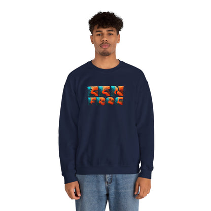 Zen Frog Crewneck Sweatshirt, Cozy Unisex Sweatshirt, Relaxed Fit Fashion, Perfect Gift for Friends, Everyday Style, Casual Wear, Simple Moon Design, Gift for Him, Gift for Her