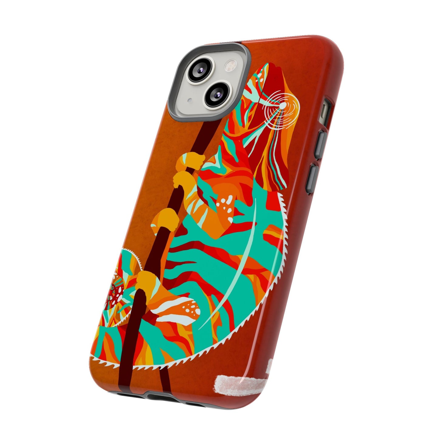 Chameleon Phone Case - Vibrant Artistic Design, Tough Cases for Animal Lovers, Unique Gift, Eco-Friendly Protection