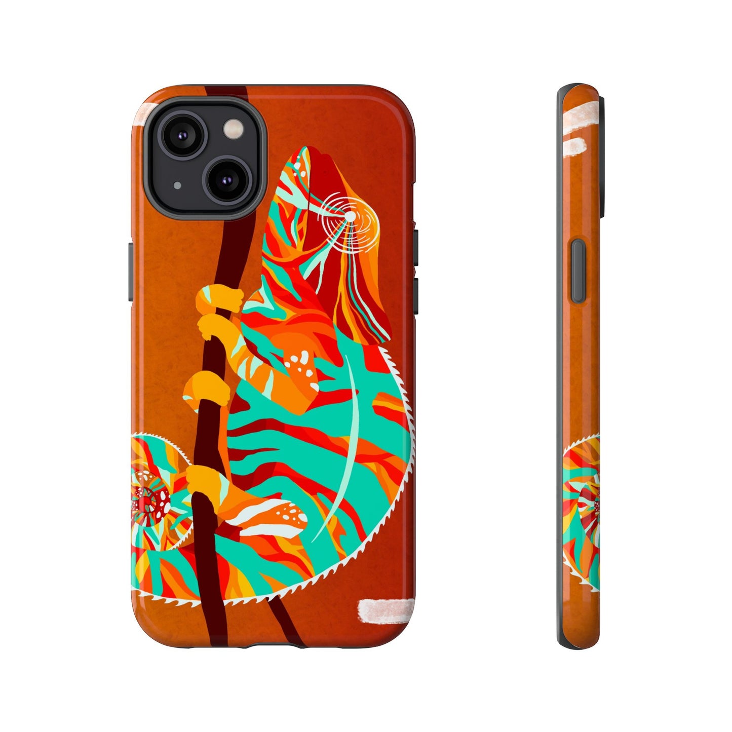 Chameleon Phone Case - Vibrant Artistic Design, Tough Cases for Animal Lovers, Unique Gift, Eco-Friendly Protection