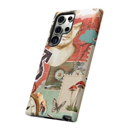 Artistic iPhone Case, Tough Cases with Vintage Design, Unique Phone Cover, Gift for Art Lovers, Protective Case for All Occasions, Vintage Collage Art