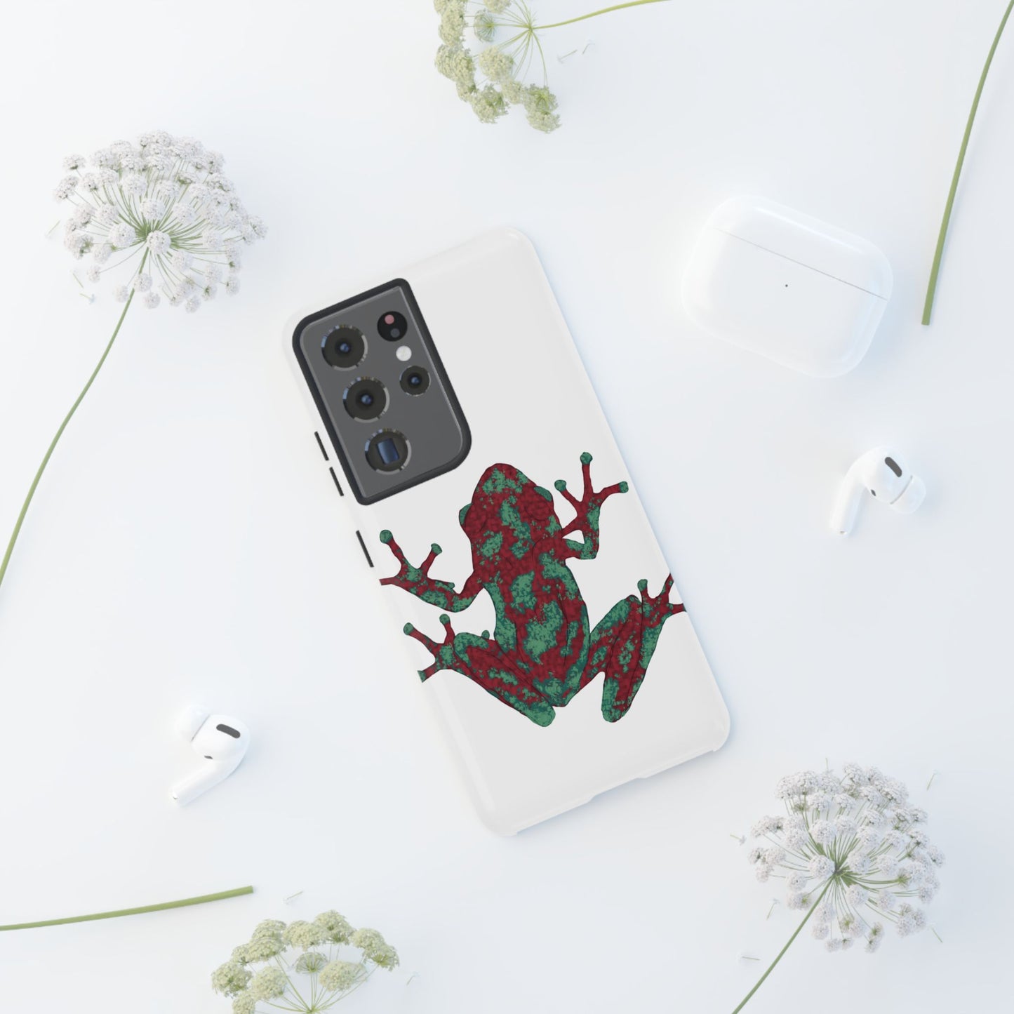 Frog Phone Case, Tough Cases, Eco-Friendly Phone Accessories, Unique Gifts for Nature Lovers, Cute Frog Design