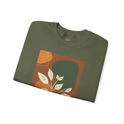 Botanical Print Crewneck Sweatshirt | Cozy Unisex Sweatshirt, Fall Fashion, Casual Wear, Gift for Her, Botanical Art
