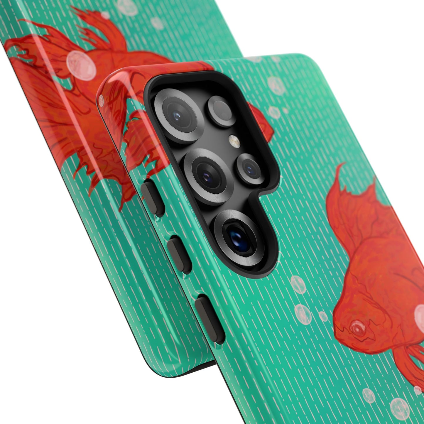 Vibrant Goldfish Phone Case, Colorful iPhone Cover, Ocean Vibe Accessory, Unique Gift for Fish Lovers, Cute Phone Cases