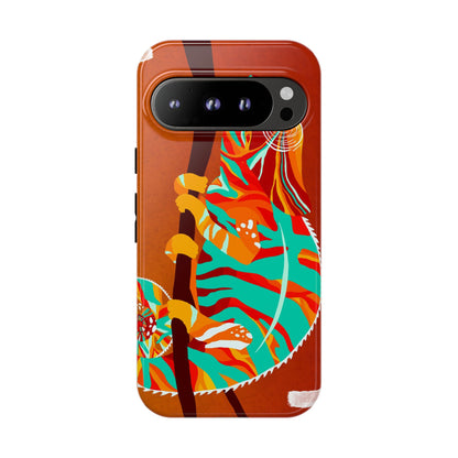 Chameleon Phone Case - Vibrant Artistic Design, Tough Cases for Animal Lovers, Unique Gift, Eco-Friendly Protection
