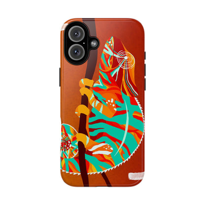 Chameleon Phone Case - Vibrant Artistic Design, Tough Cases for Animal Lovers, Unique Gift, Eco-Friendly Protection