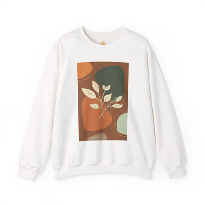 Botanical Print Crewneck Sweatshirt | Cozy Unisex Sweatshirt, Fall Fashion, Casual Wear, Gift for Her, Botanical Art