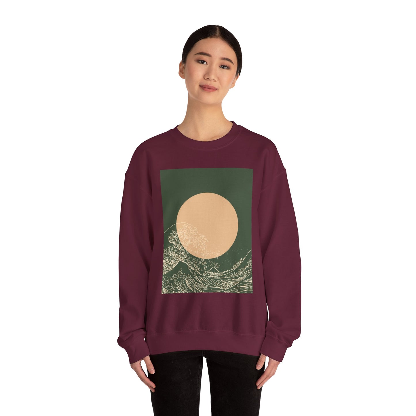 Nature-Inspired Unisex Crewneck Sweatshirt, Cozy Casual Wear, Gift for Outdoor Lovers, Perfect for Fall and Winter