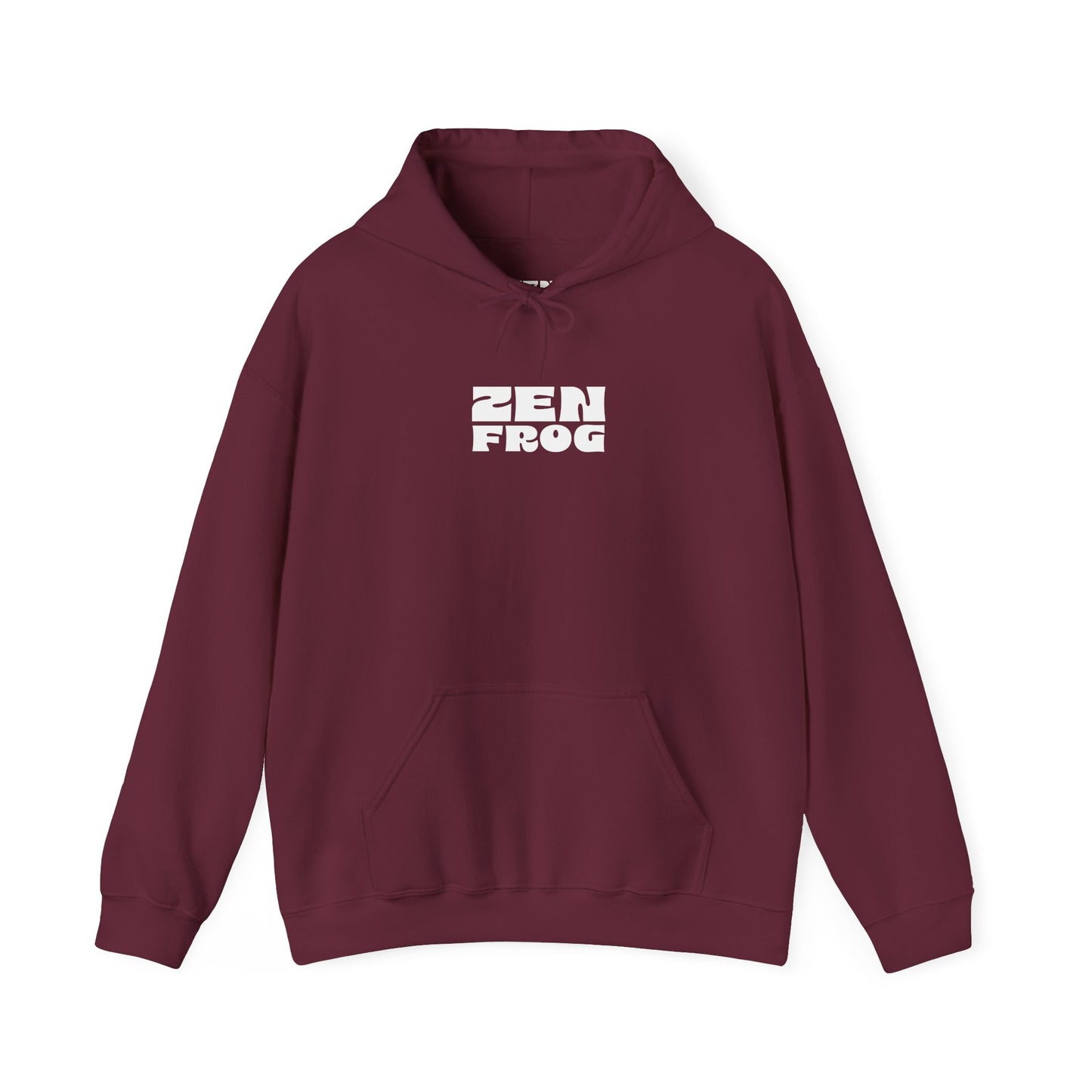 Zen Frog Octopus Unisex Heavy Blend Hooded Sweatshirt, Cozy Graphic Hoodie, Gift for Ocean Lovers, Unique Casual Wear, Relaxed Style