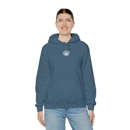 Lotus Flower Unisex Hoodie: Cozy Sweatshirt, Gift for Yoga Lovers, Meditation Apparel, Casual Streetwear, Nature-Inspired Wear, Artsy Collage, Cool Crewnecks