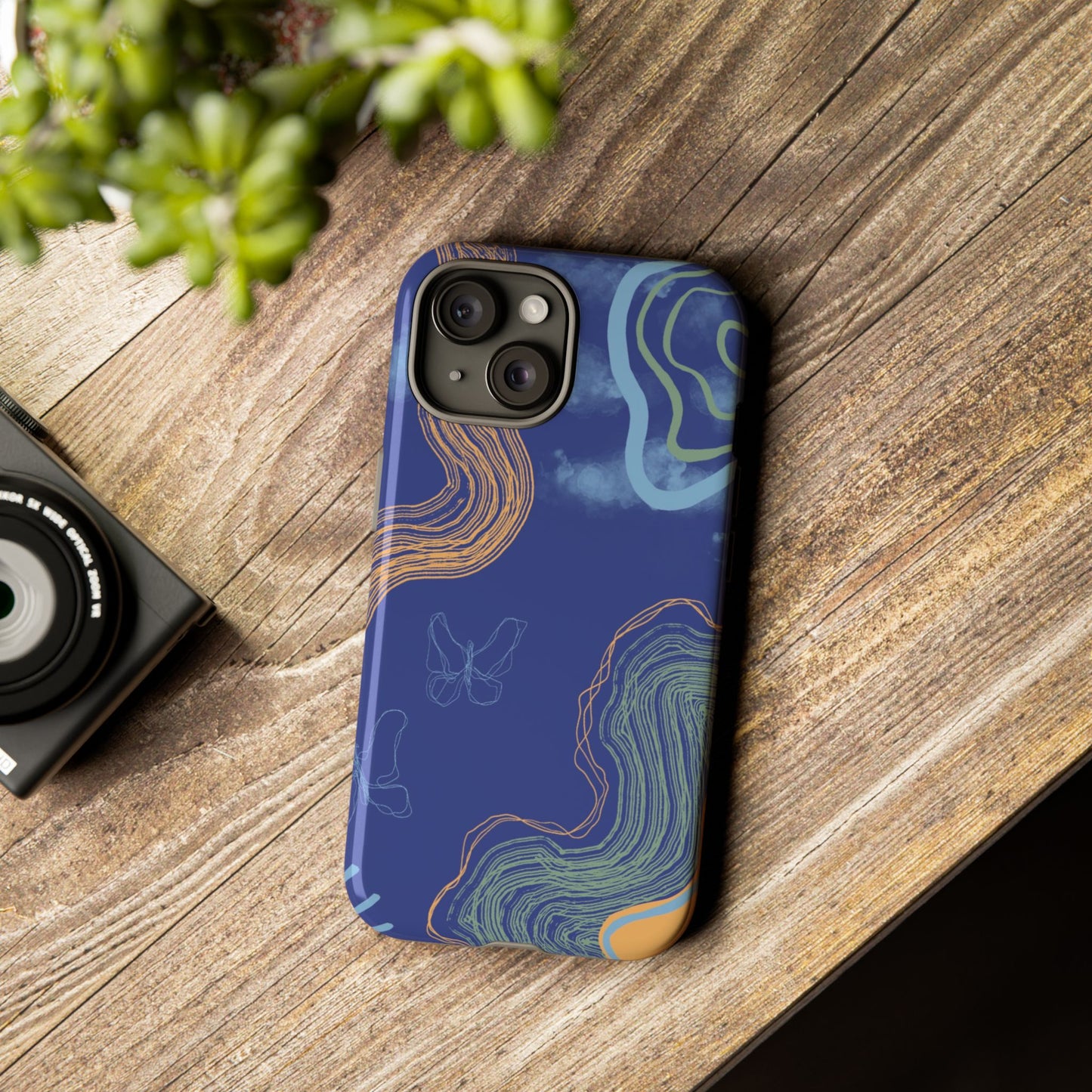 Artistic Phone Case, Abstract Phone Cover, Gift for Her, Modern Design, Boho Phone Case, Unique Phone Accessories