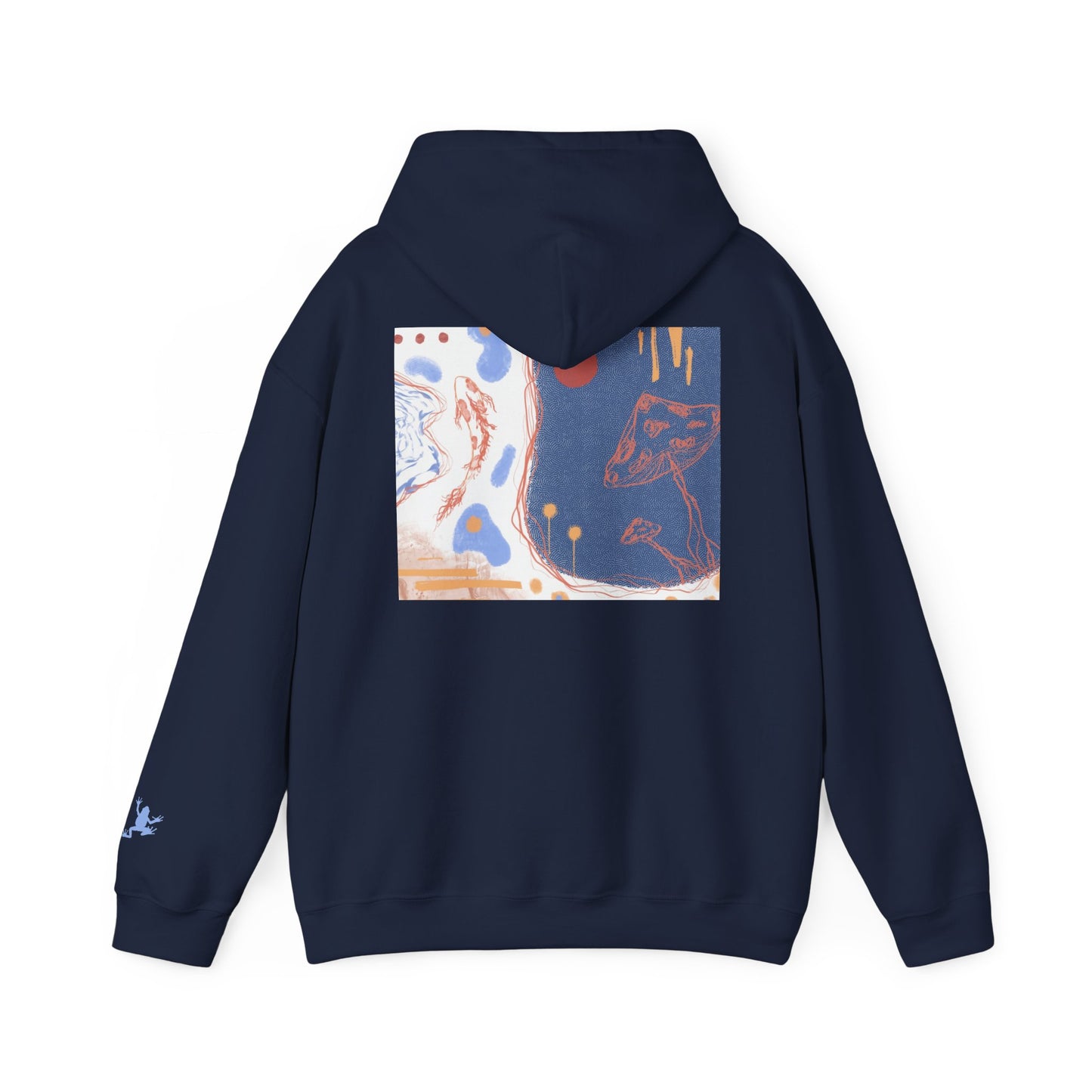 Artistic Unisex Hooded Sweatshirt - Cozy Streetwear for Comfort, Gift for Art Lovers, Perfect for Fall, Casual Style